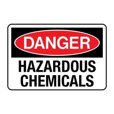 Danger Hazardous Chemicals Decal